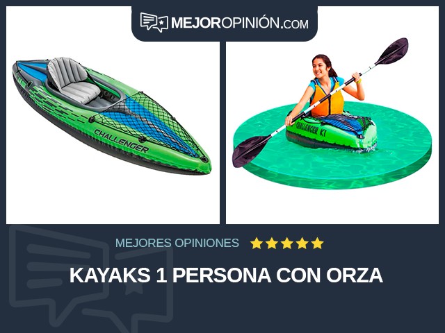 Kayaks 1 persona Con orza