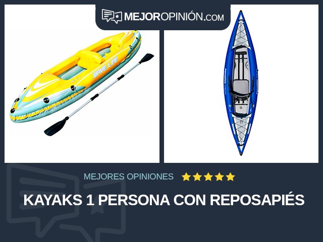 Kayaks 1 persona Con reposapiés