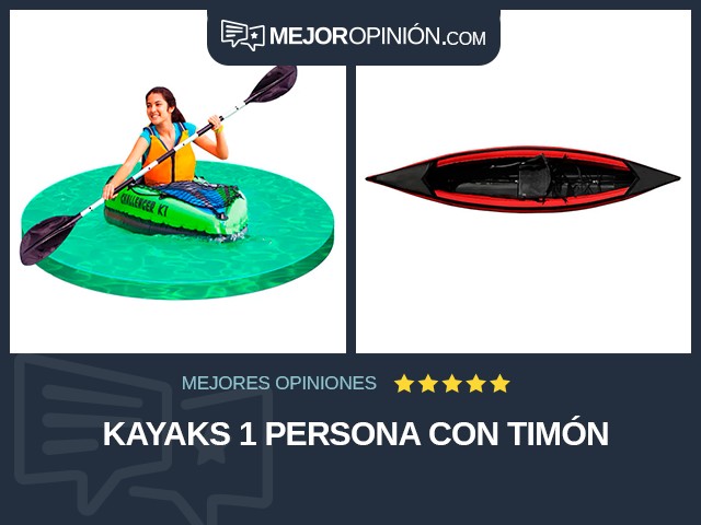 Kayaks 1 persona Con timón