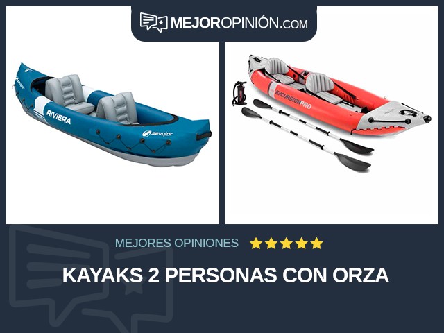 Kayaks 2 personas Con orza