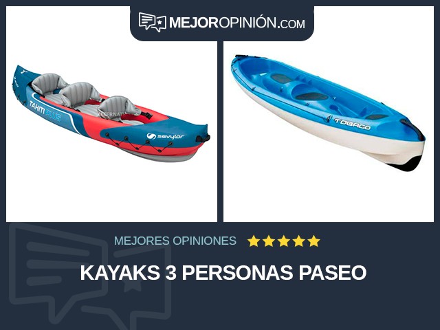 Kayaks 3 personas Paseo