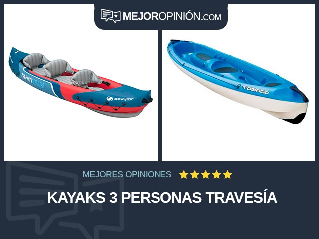 Kayaks 3 personas Travesía
