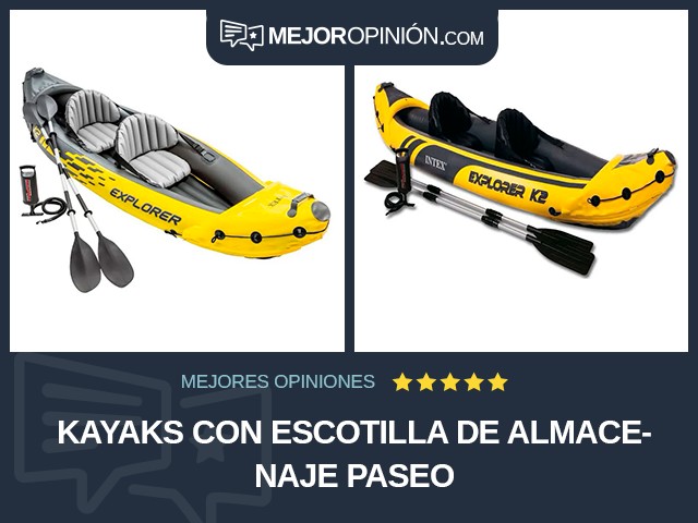 Kayaks Con escotilla de almacenaje Paseo