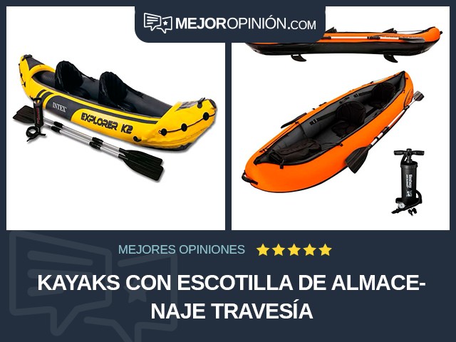 Kayaks Con escotilla de almacenaje Travesía