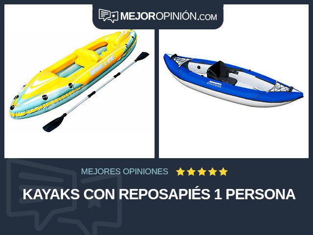 Kayaks Con reposapiés 1 persona