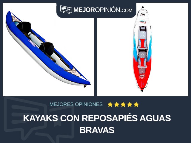 Kayaks Con reposapiés Aguas bravas