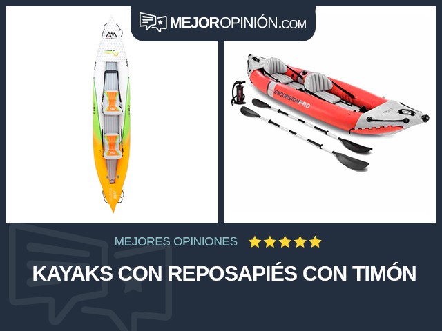 Kayaks Con reposapiés Con timón