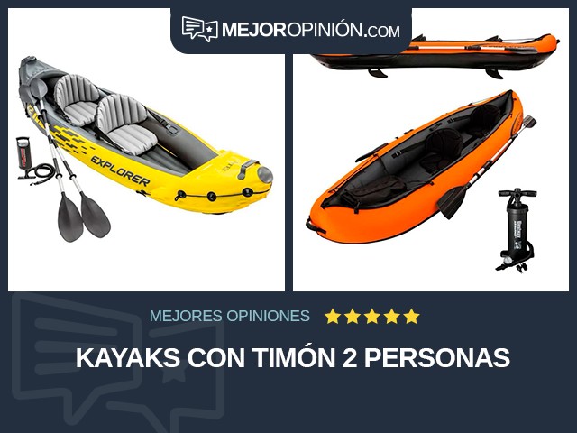 Kayaks Con timón 2 personas