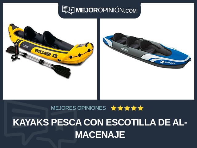 Kayaks Pesca Con escotilla de almacenaje