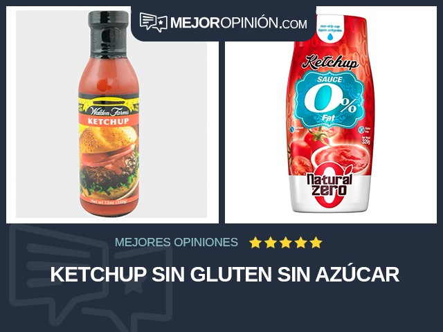 Ketchup Sin gluten Sin azúcar