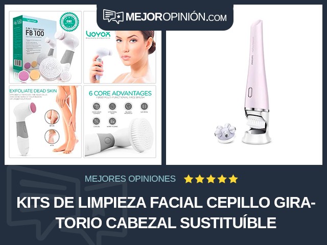 Kits de limpieza facial Cepillo giratorio Cabezal sustituíble