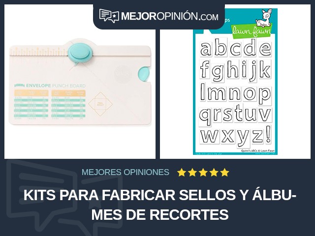 Kits para fabricar sellos y álbumes de recortes