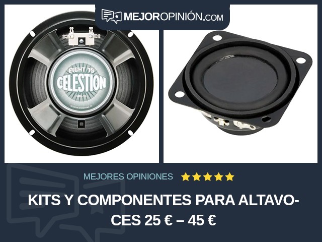 Kits y componentes para altavoces 25 € – 45 €