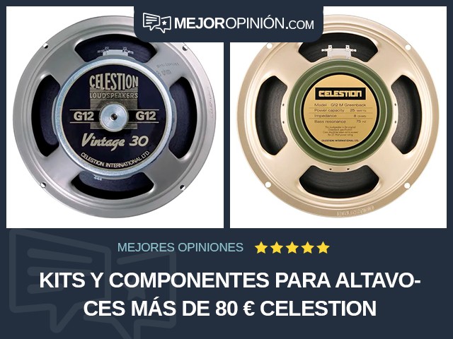 Kits y componentes para altavoces Más de 80 € Celestion