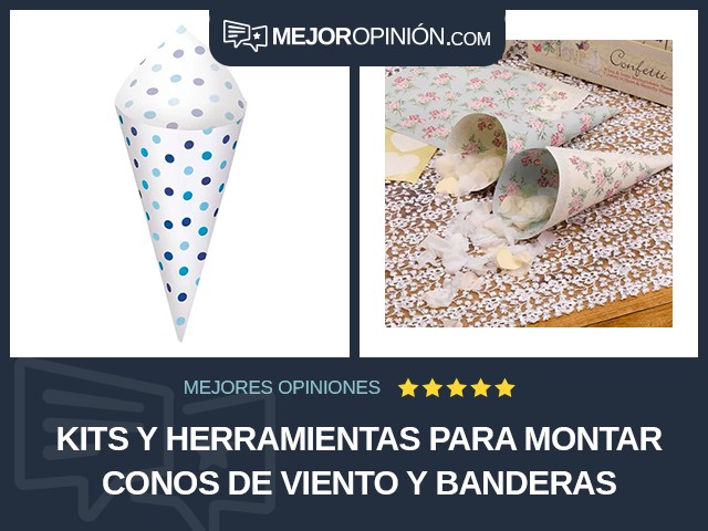 Kits y herramientas para montar conos de viento y banderas