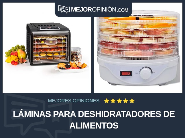 Láminas para deshidratadores de alimentos