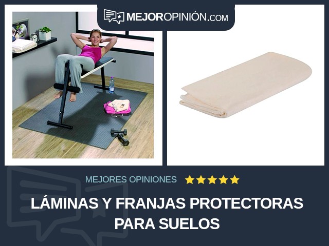 Láminas y franjas protectoras para suelos