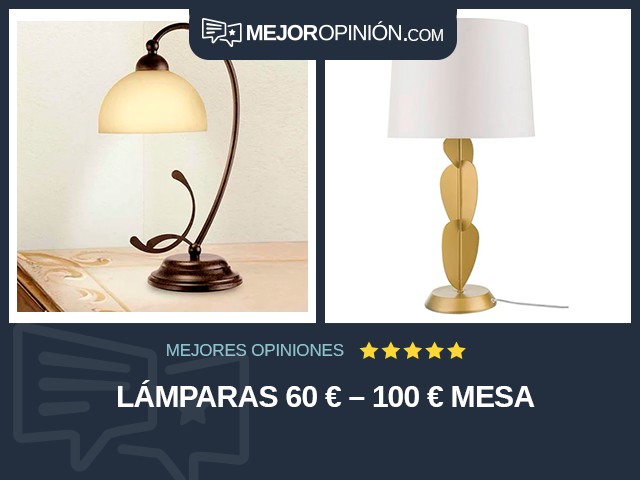 Lámparas 60 € – 100 € Mesa