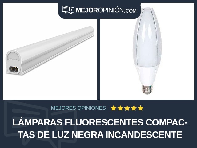 Lámparas fluorescentes compactas De luz negra Incandescente