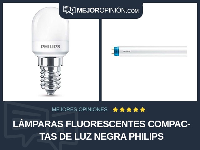 Lámparas fluorescentes compactas De luz negra Philips