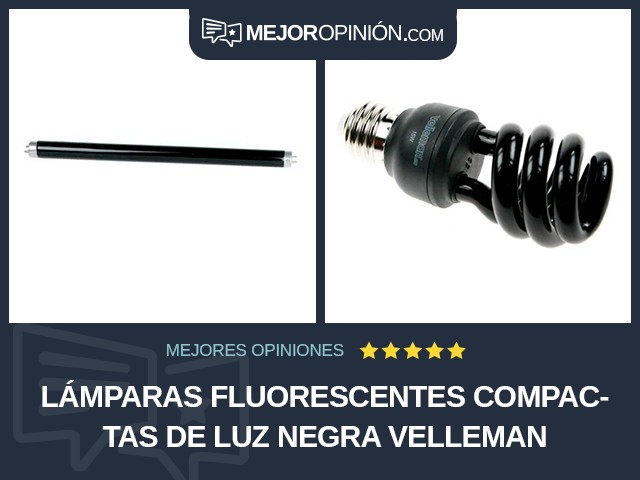 Lámparas fluorescentes compactas De luz negra Velleman