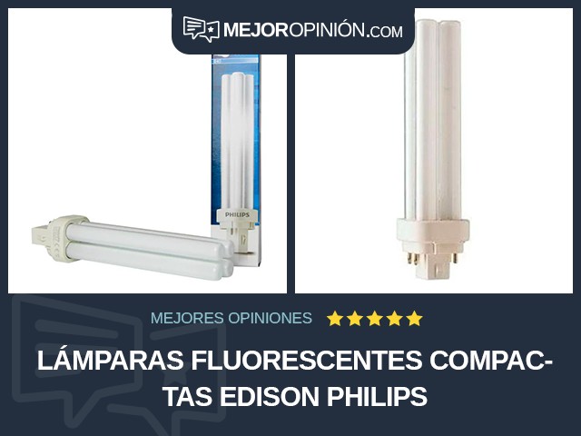 Lámparas fluorescentes compactas Edison Philips