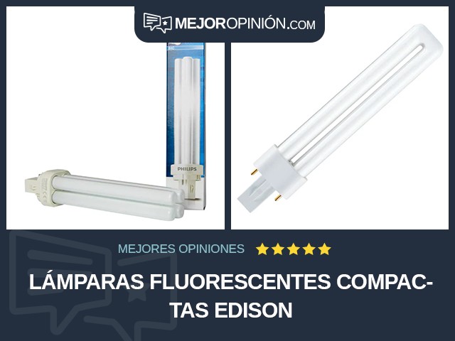Lámparas fluorescentes compactas Edison