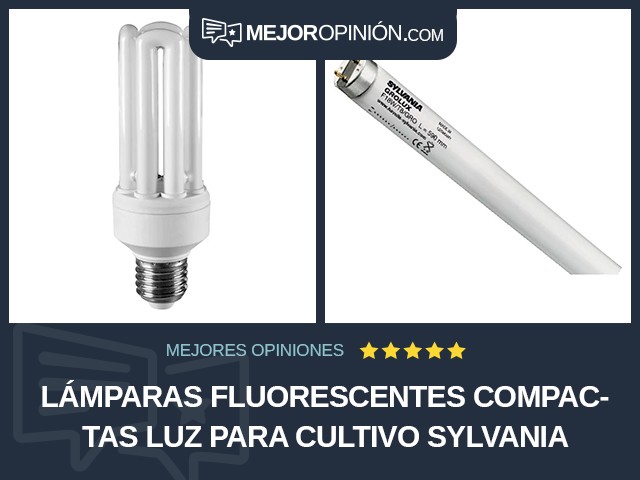 Lámparas fluorescentes compactas Luz para cultivo Sylvania