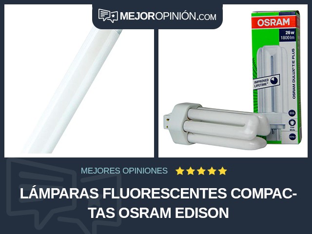 Lámparas fluorescentes compactas OSRAM Edison