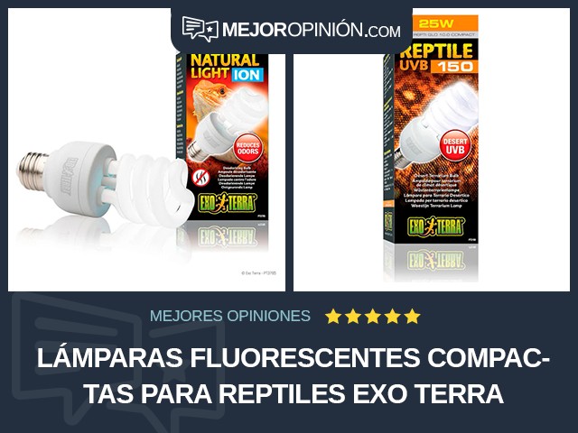 Lámparas fluorescentes compactas Para reptiles Exo Terra