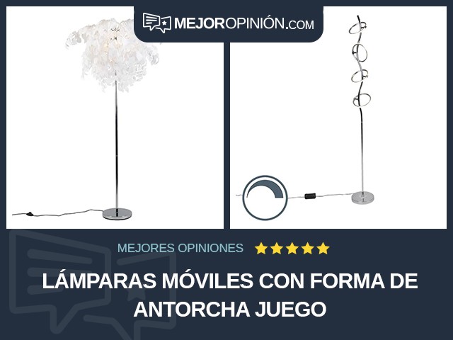 Lámparas móviles Con forma de antorcha Juego