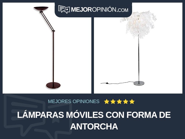 Lámparas móviles Con forma de antorcha