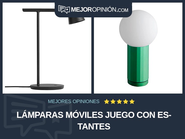 Lámparas móviles Juego Con estantes