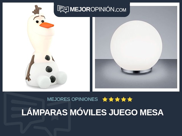 Lámparas móviles Juego Mesa