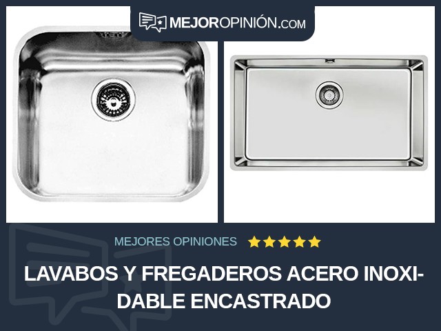 Lavabos y fregaderos Acero inoxidable Encastrado