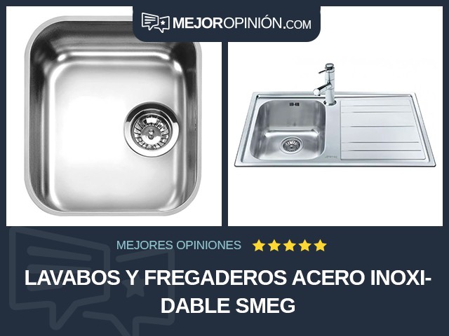 Lavabos y fregaderos Acero inoxidable Smeg