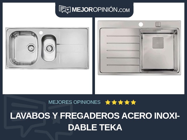 Lavabos y fregaderos Acero inoxidable Teka