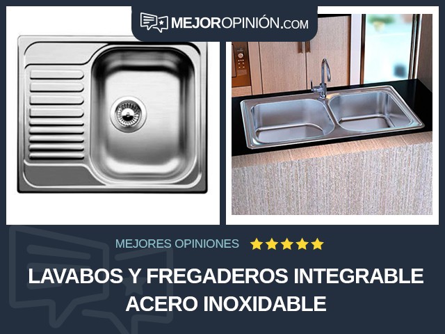 Lavabos y fregaderos Integrable Acero inoxidable