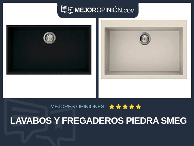 Lavabos y fregaderos Piedra Smeg