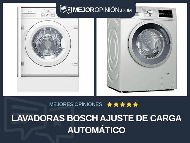 Lavadoras Bosch Ajuste de carga automático