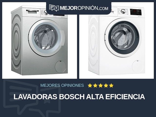 Lavadoras Bosch Alta eficiencia