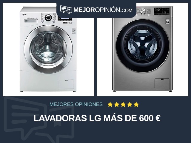 Lavadoras LG Más de 600 €