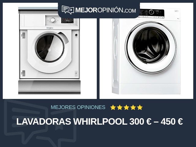 Lavadoras Whirlpool 300 € – 450 €