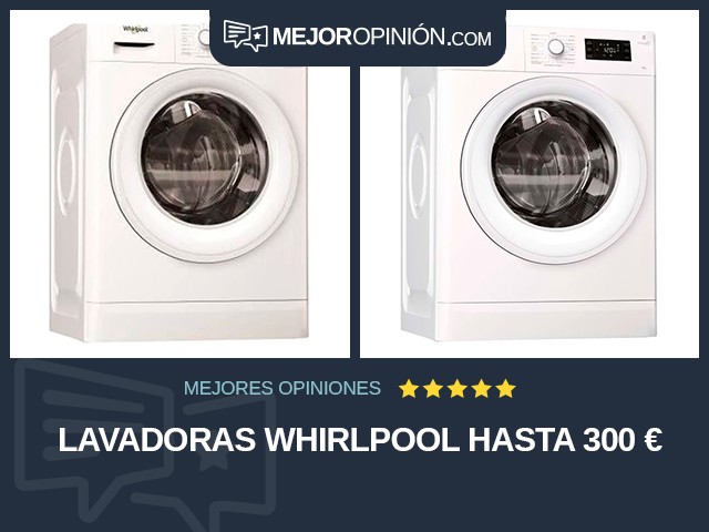 Lavadoras Whirlpool Hasta 300 €