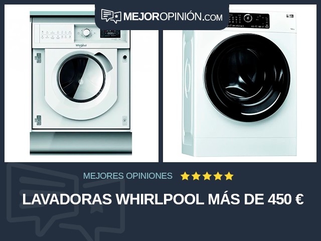 Lavadoras Whirlpool Más de 450 €