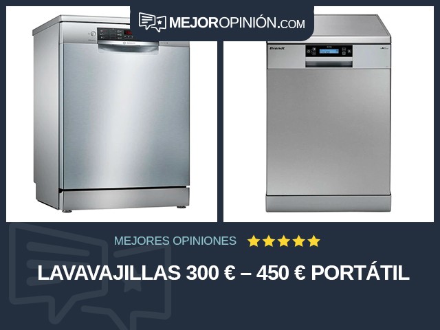 Lavavajillas 300 € – 450 € Portátil
