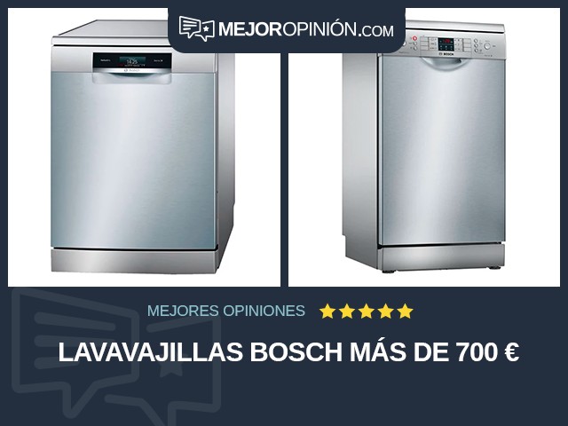 Lavavajillas Bosch Más de 700 €