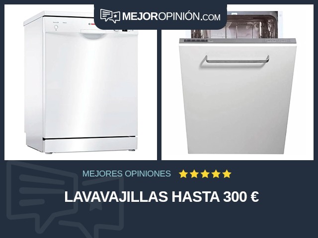 Lavavajillas Hasta 300 €