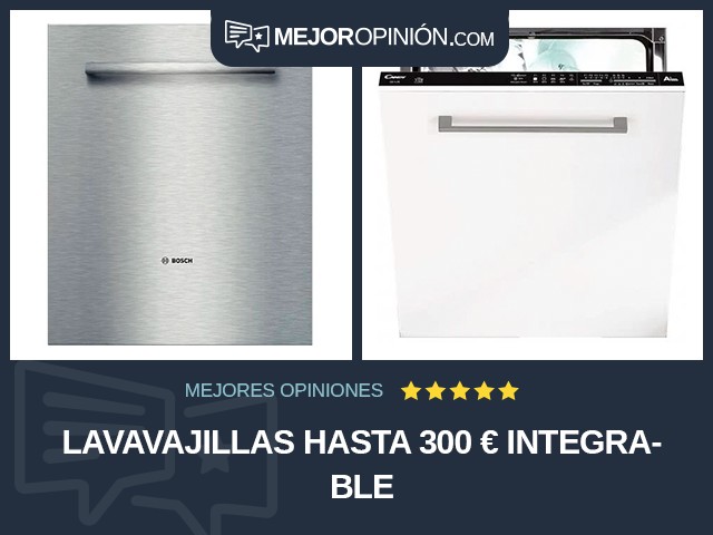 Lavavajillas Hasta 300 € Integrable