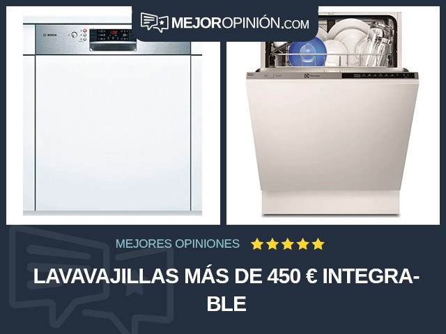 Lavavajillas Más de 450 € Integrable